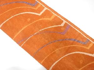 幾何学に水玉模様織り出し袋帯